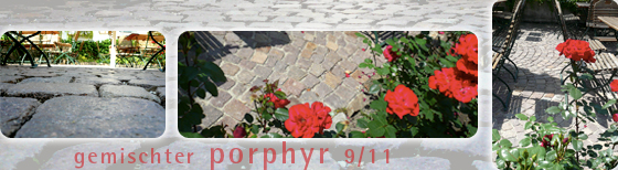 gemischter porphyr 9 x 11 cm